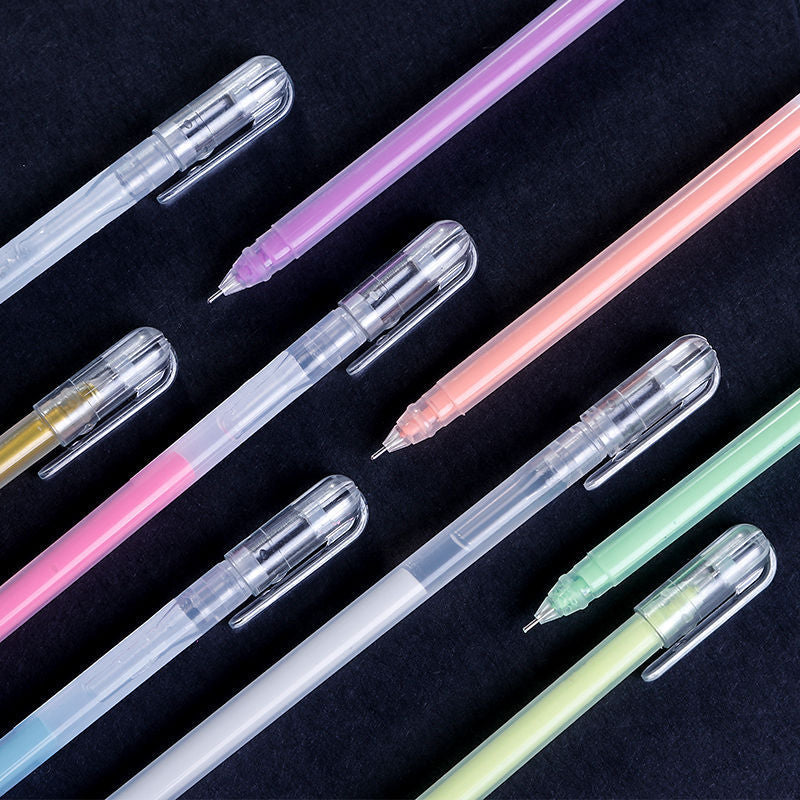 Highlighter Pen Set Flashing Pen Cute Korean Style Highlight Pen Color Gel Pen - DropOnline.co