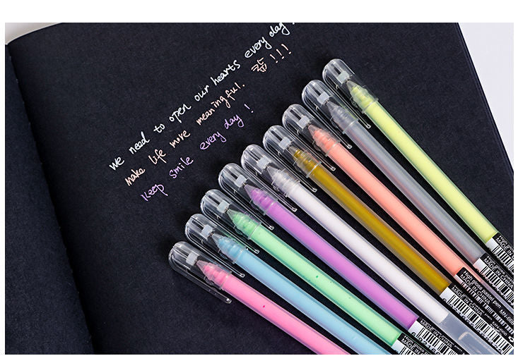 Highlighter Pen Set Flashing Pen Cute Korean Style Highlight Pen Color Gel Pen - DropOnline.co