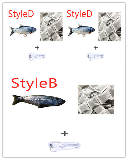 Without Cat Nip Version - Electric Jumping Fish Simulation Electric Fish Toy - DropOnline.co