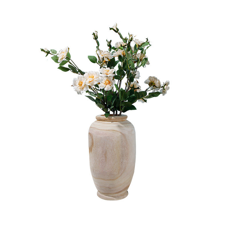 Wooden Vase Decoration Living Room Solid Wood Tableware Vase Decoration Home Decoration - DropOnline.co