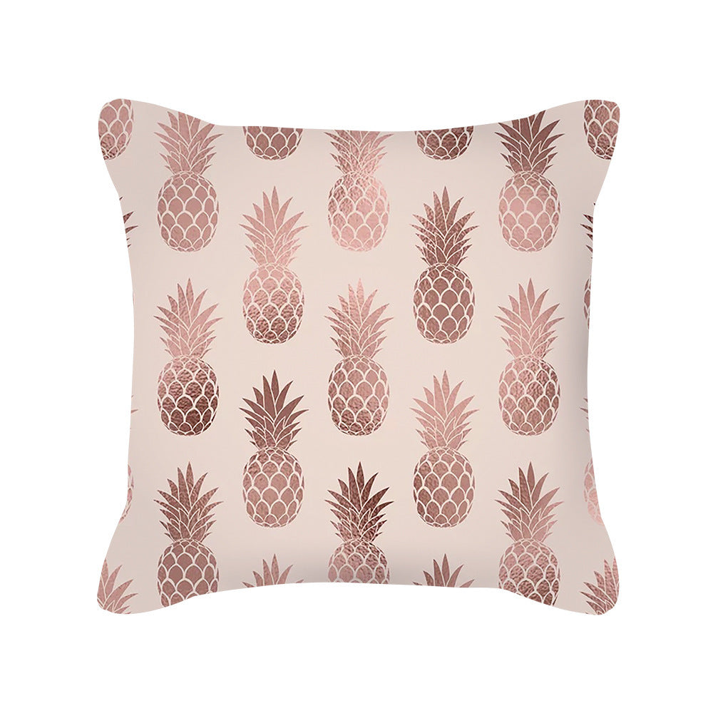 Nordic Style Rose Gold Pink Geometric Square Pillow Cushion Cover - DropOnline.co