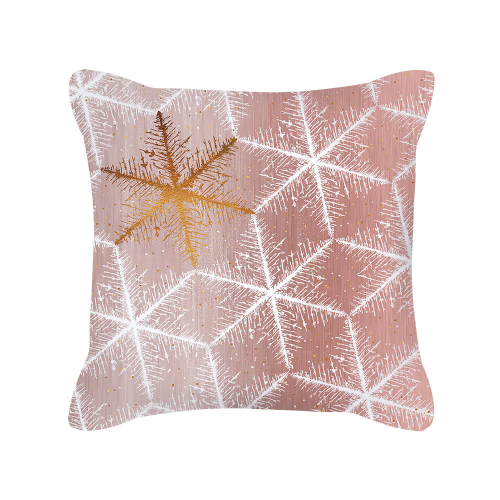 Nordic Style Rose Gold Pink Geometric Square Pillow Cushion Cover - DropOnline.co