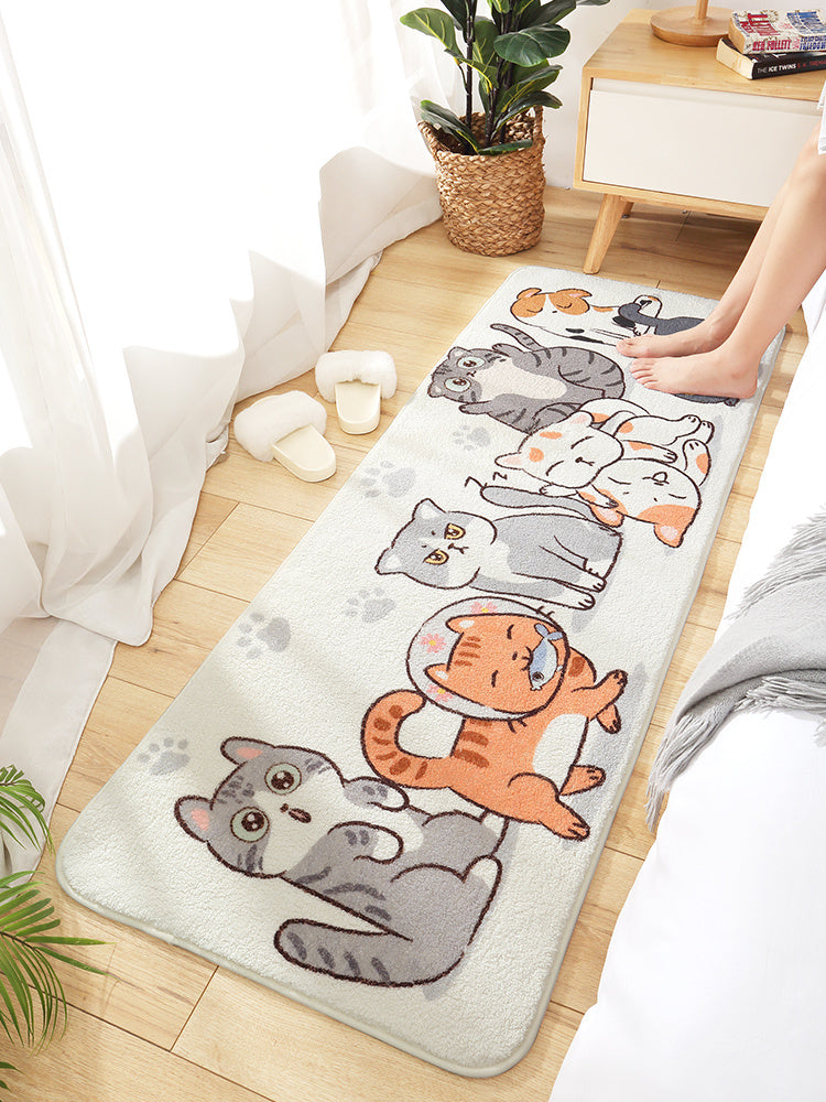 Bedroom Home Living Room Cushion Carpet Plush Floor Mat Under Bed - DropOnline.co