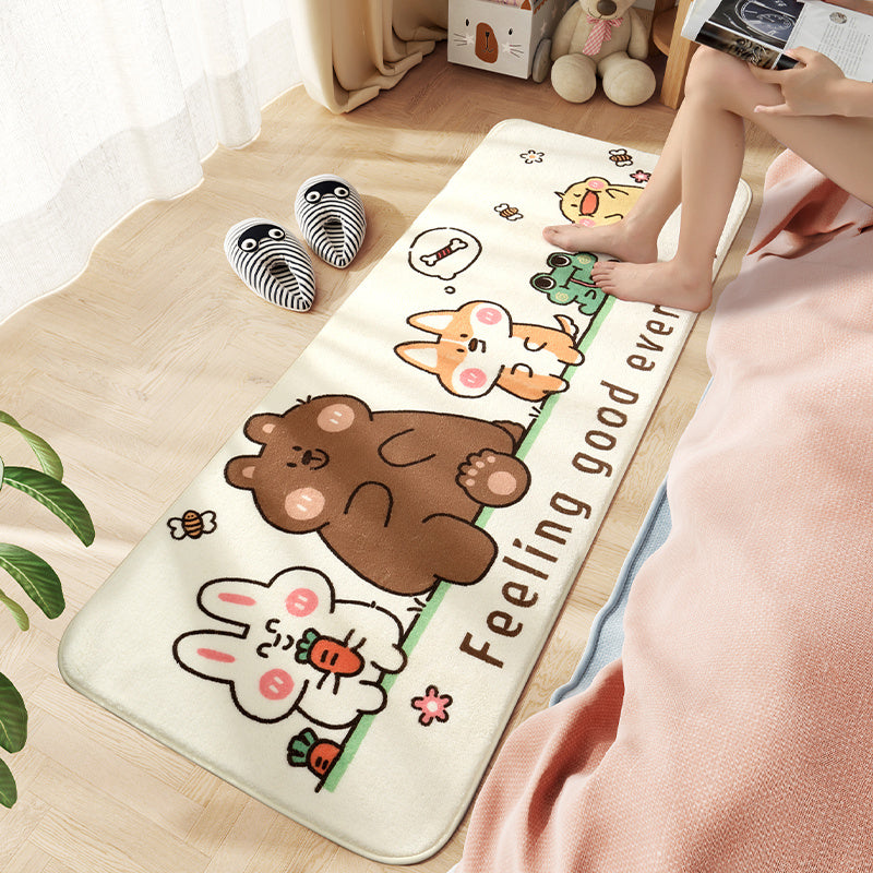 Bedroom Home Living Room Cushion Carpet Plush Floor Mat Under Bed - DropOnline.co