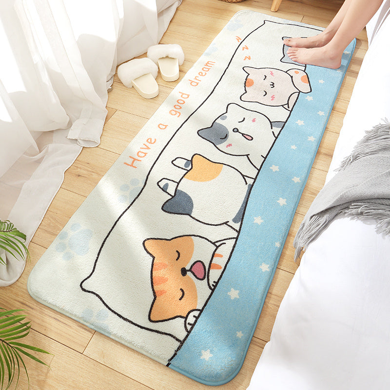 Bedroom Home Living Room Cushion Carpet Plush Floor Mat Under Bed - DropOnline.co