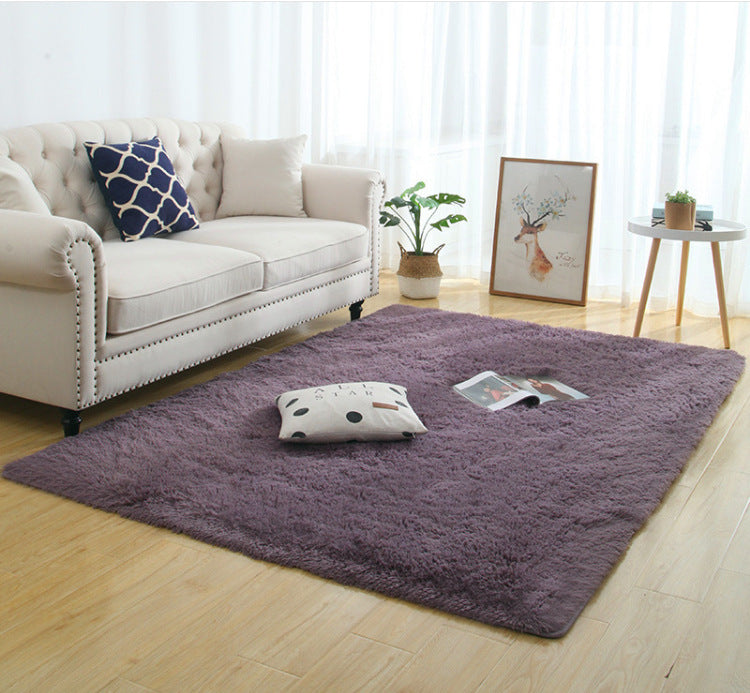 Silky Fluffy Carpet Modern Home Decor Long Plush Shaggy Rug - DropOnline.co