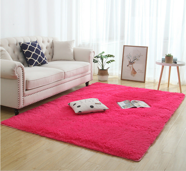 Silky Fluffy Carpet Modern Home Decor Long Plush Shaggy Rug - DropOnline.co