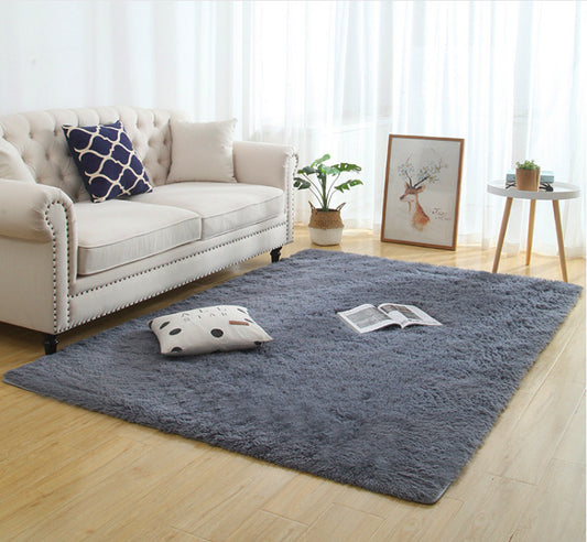 Silky Fluffy Carpet Modern Home Decor Long Plush Shaggy Rug - DropOnline.co