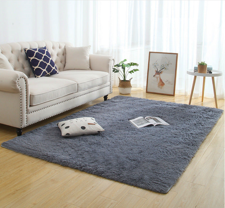 Silky Fluffy Carpet Modern Home Decor Long Plush Shaggy Rug - DropOnline.co