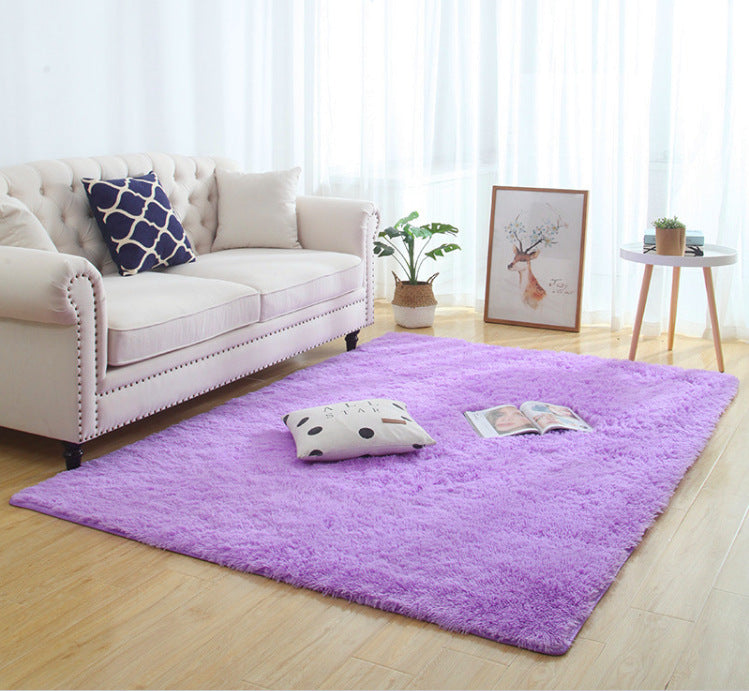 Silky Fluffy Carpet Modern Home Decor Long Plush Shaggy Rug - DropOnline.co