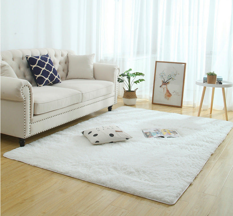 Silky Fluffy Carpet Modern Home Decor Long Plush Shaggy Rug - DropOnline.co