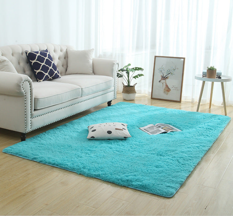 Silky Fluffy Carpet Modern Home Decor Long Plush Shaggy Rug - DropOnline.co