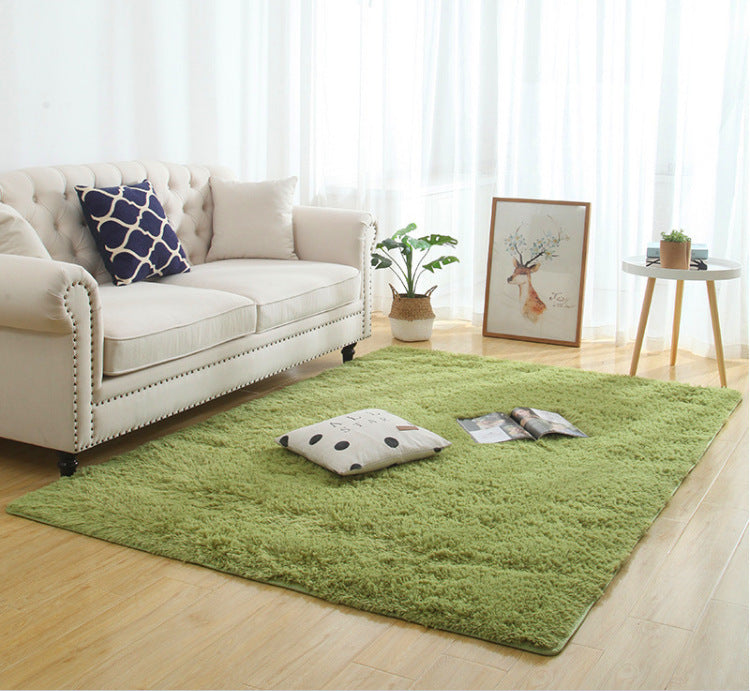 Silky Fluffy Carpet Modern Home Decor Long Plush Shaggy Rug - DropOnline.co
