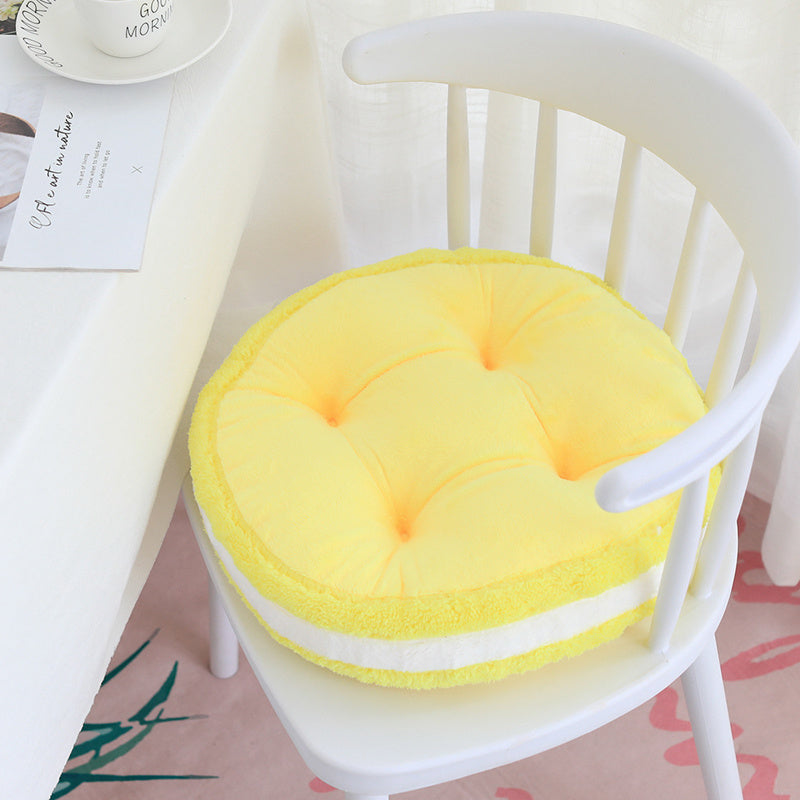 Ns Cute Macaron Biscuit Thickened Stool Cushion Cushion Office Bay Window Student Ass Dining Chair Cushion - DropOnline.co
