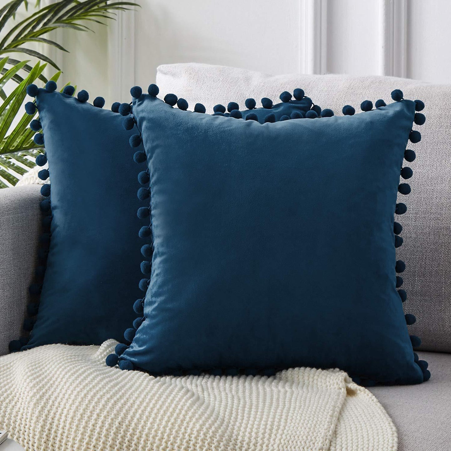 Wind Velvet Solid Color Cushion Cover For Office - DropOnline.co