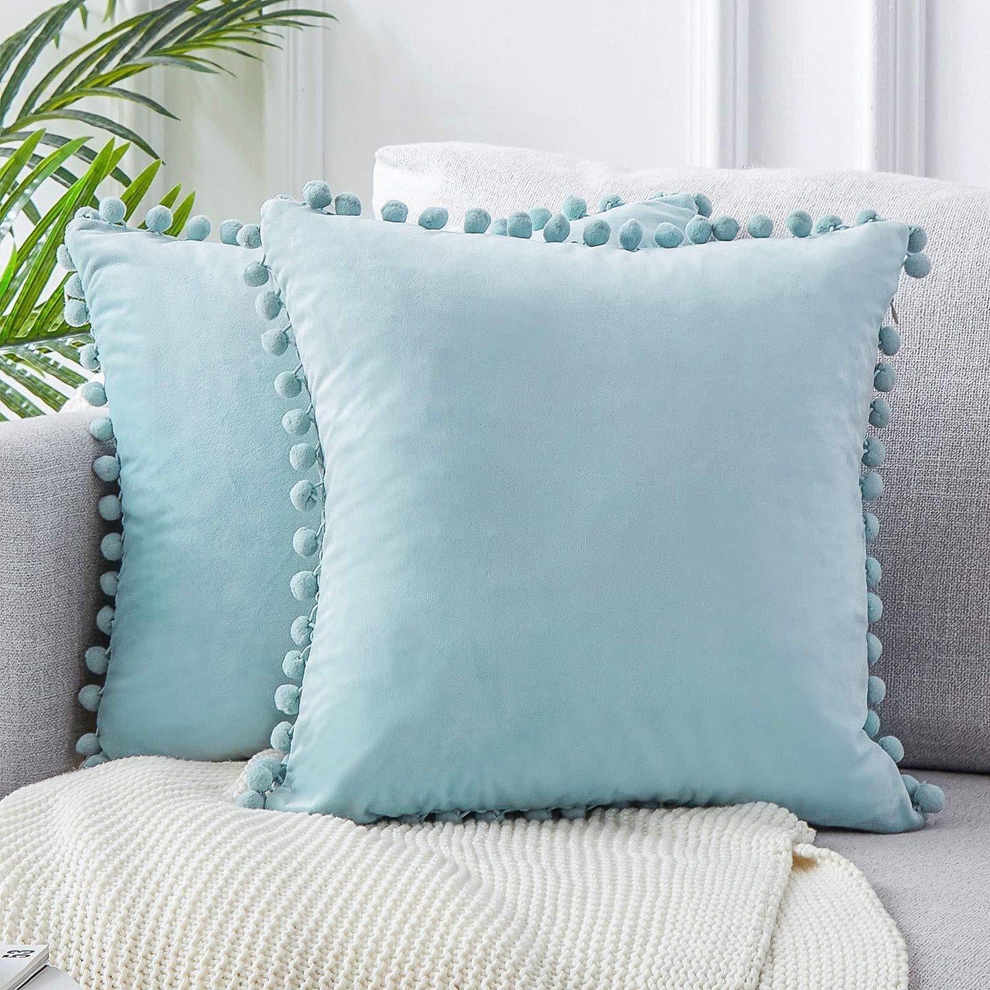 Wind Velvet Solid Color Cushion Cover For Office - DropOnline.co