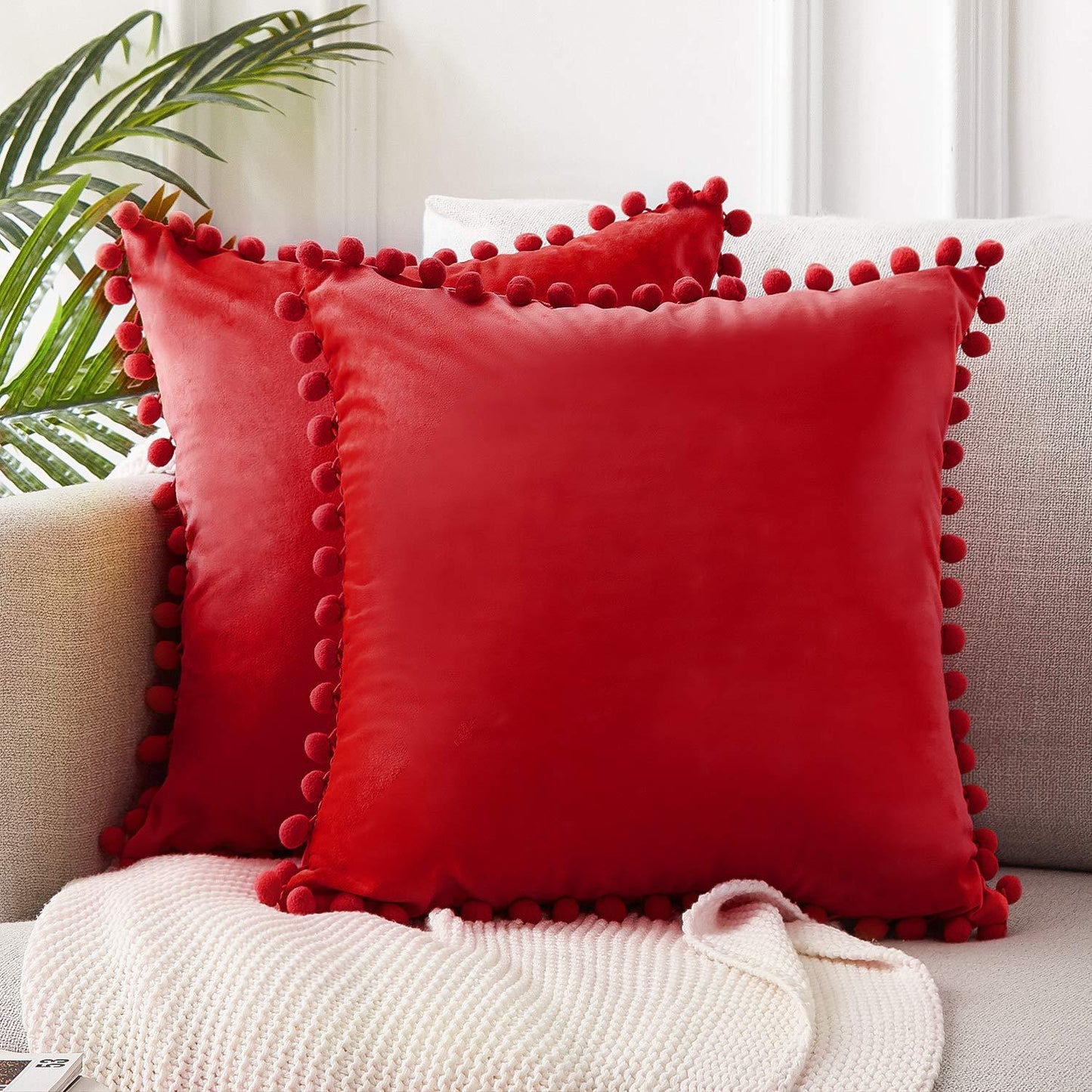 Wind Velvet Solid Color Cushion Cover For Office - DropOnline.co