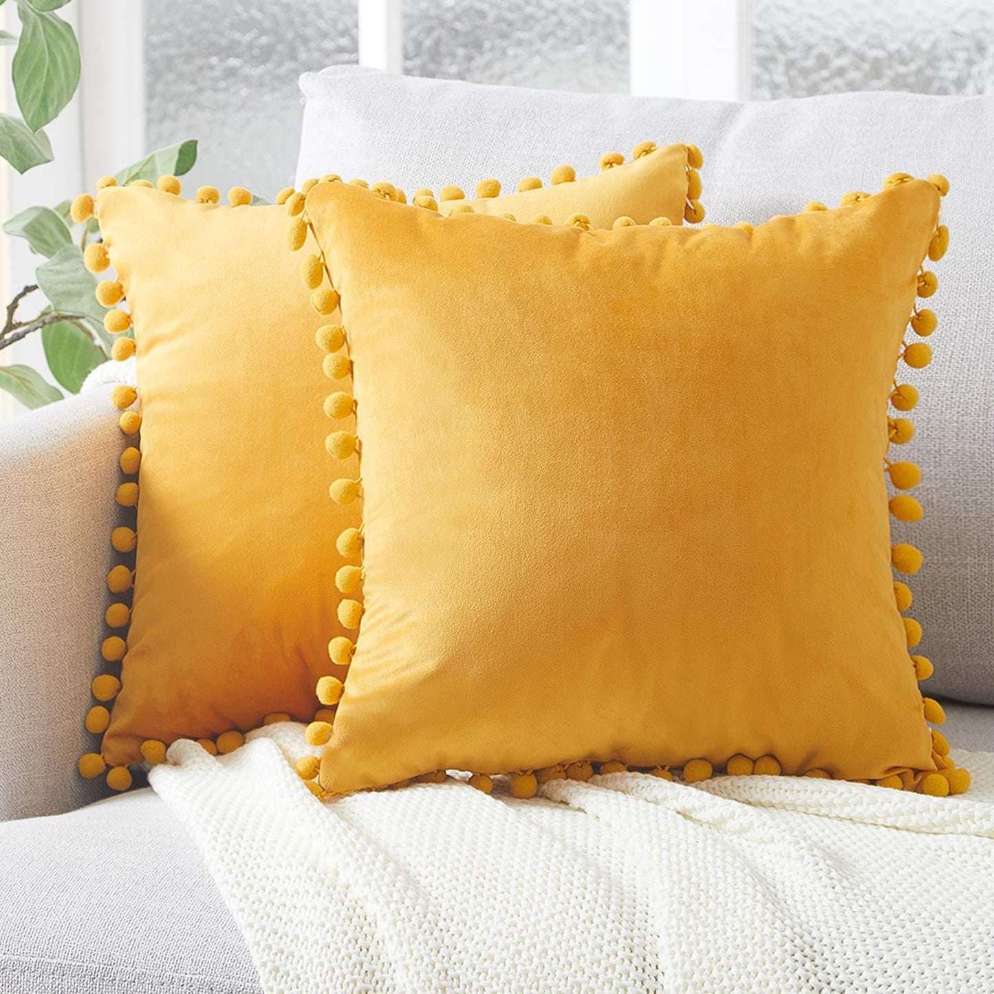 Wind Velvet Solid Color Cushion Cover For Office - DropOnline.co