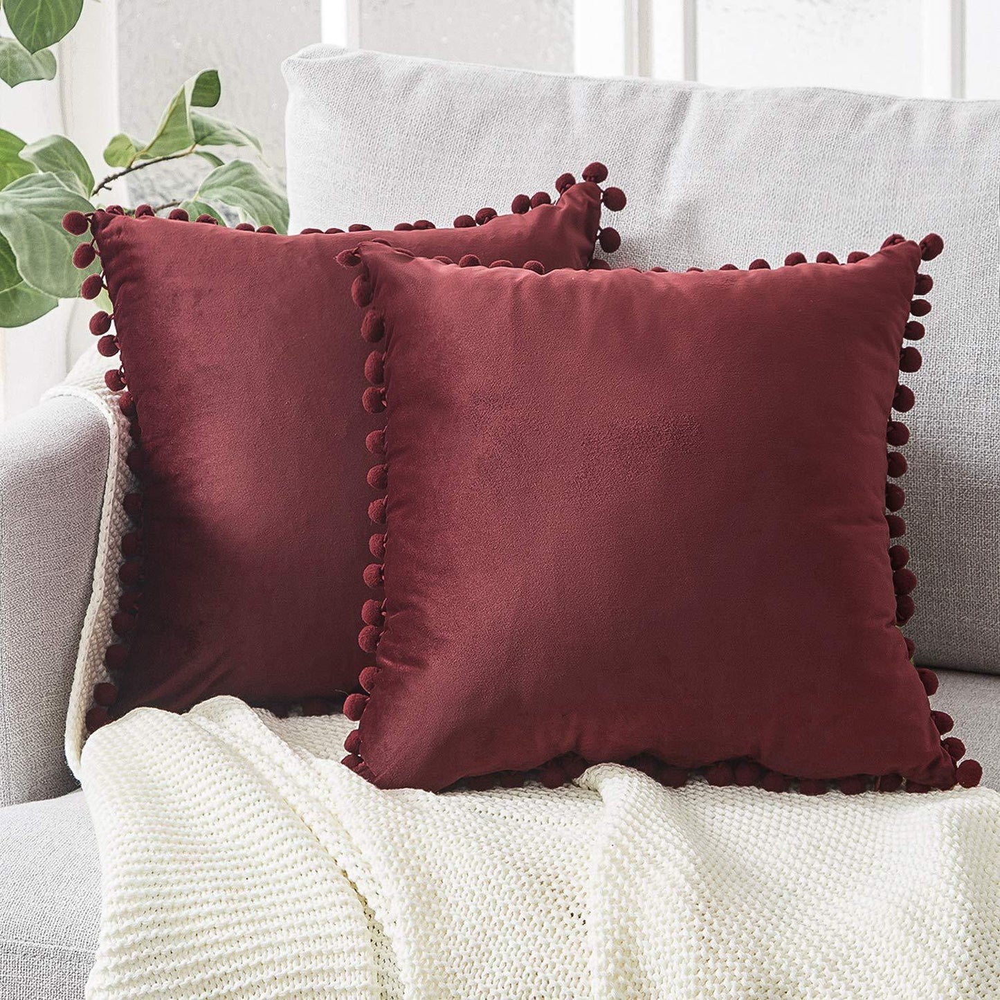 Wind Velvet Solid Color Cushion Cover For Office - DropOnline.co