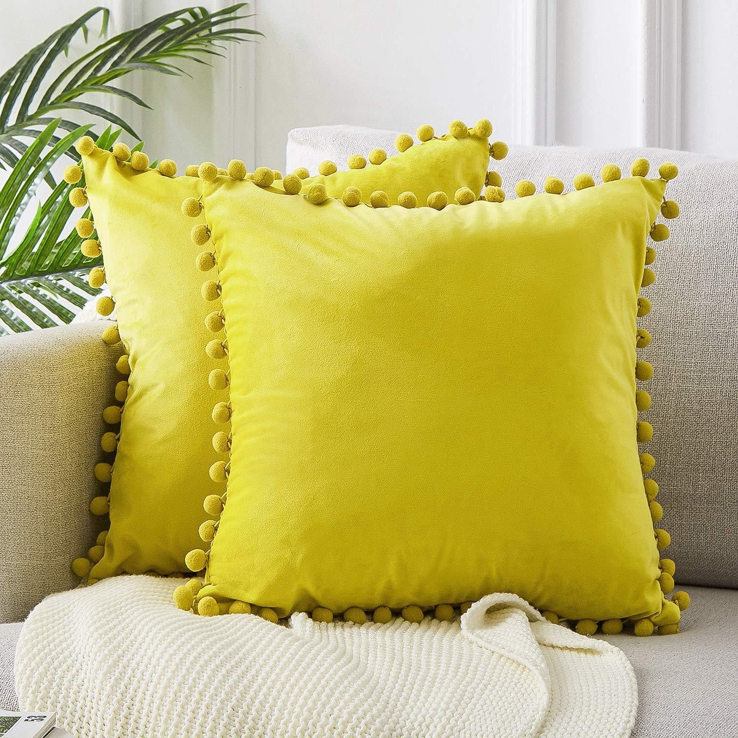 Wind Velvet Solid Color Cushion Cover For Office - DropOnline.co