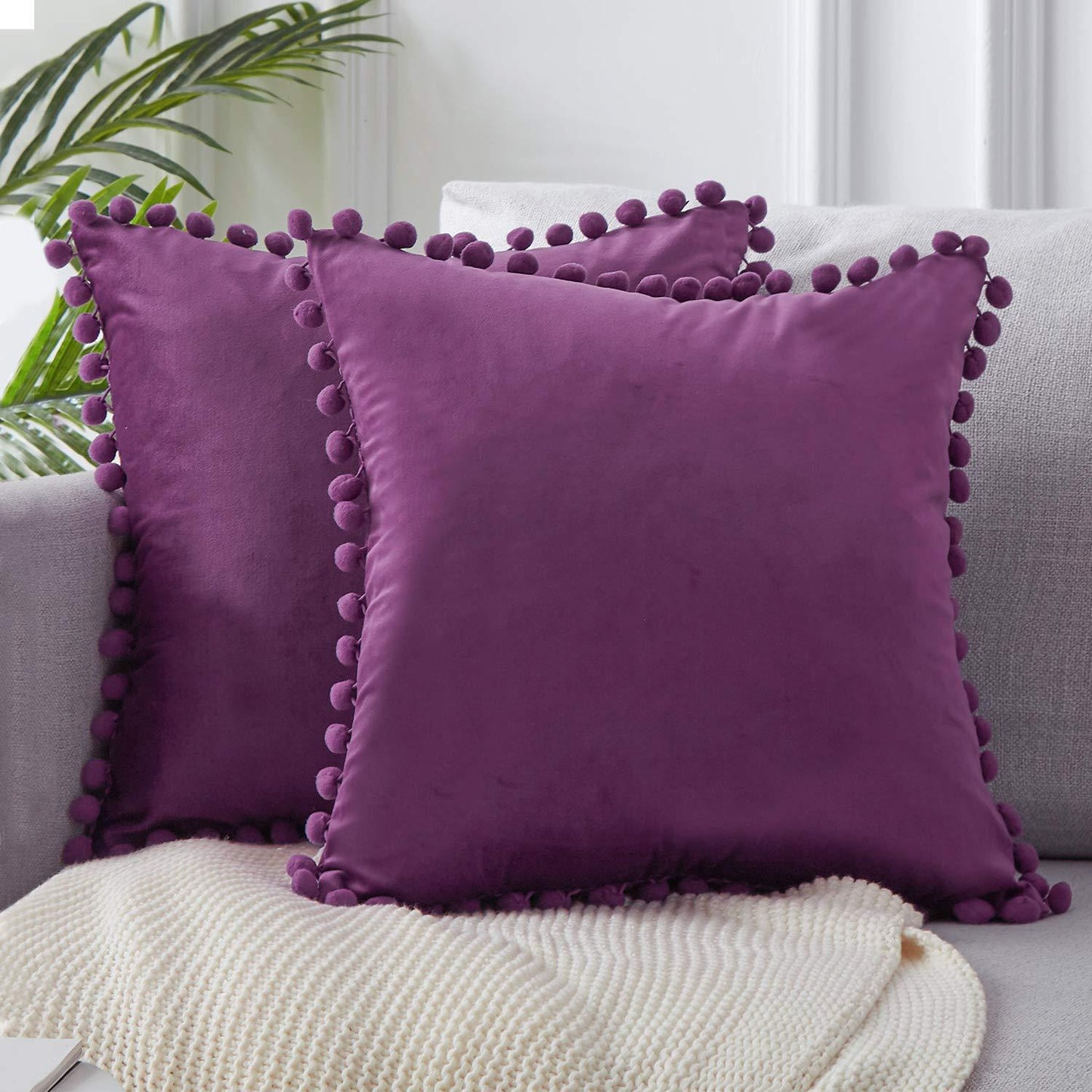 Wind Velvet Solid Color Cushion Cover For Office - DropOnline.co