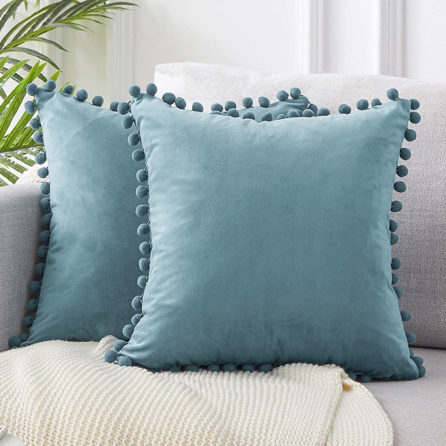 Wind Velvet Solid Color Cushion Cover For Office - DropOnline.co