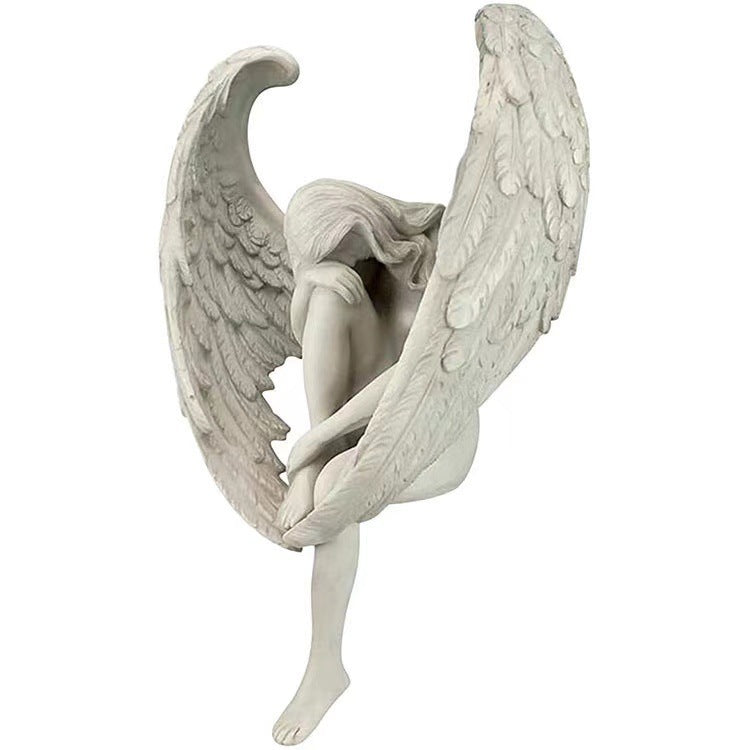 Redemption Angel Statue Ornaments Creative Sculpture Decoration Remembrance and Redemption Figurines Religious Garden Home Decor - DropOnline.co