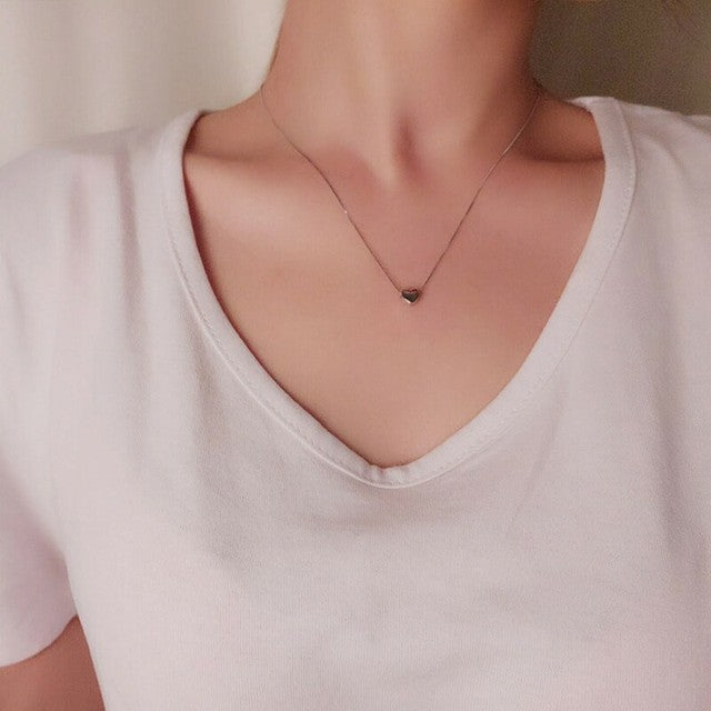 Fashion Simple Heart-shaped Clavicle Chain - DropOnline.co