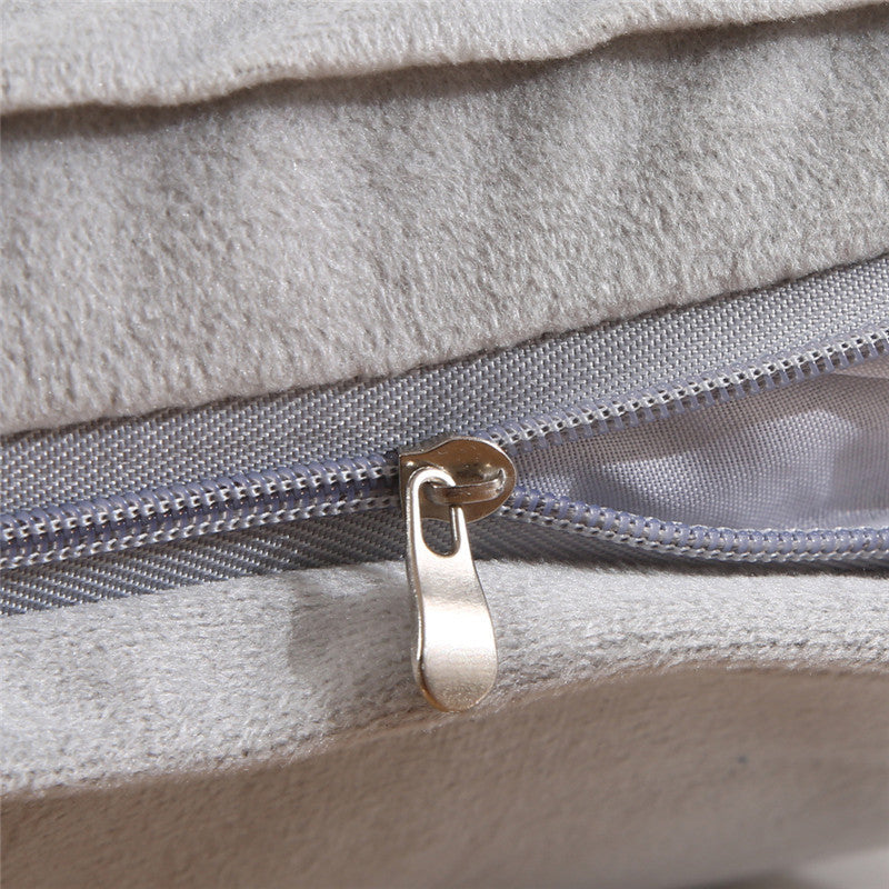 Fabric Backrest Chair Cushion Nordic Cushion Solid Color Pillowcase - DropOnline.co