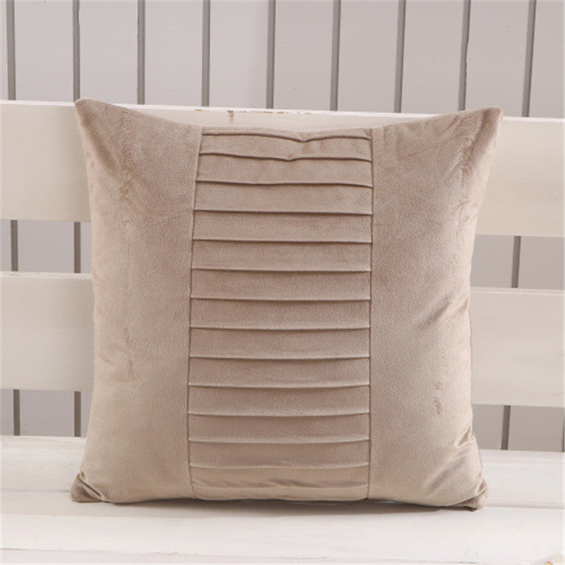Fabric Backrest Chair Cushion Nordic Cushion Solid Color Pillowcase - DropOnline.co