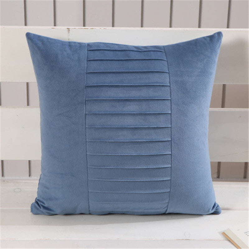 Fabric Backrest Chair Cushion Nordic Cushion Solid Color Pillowcase - DropOnline.co