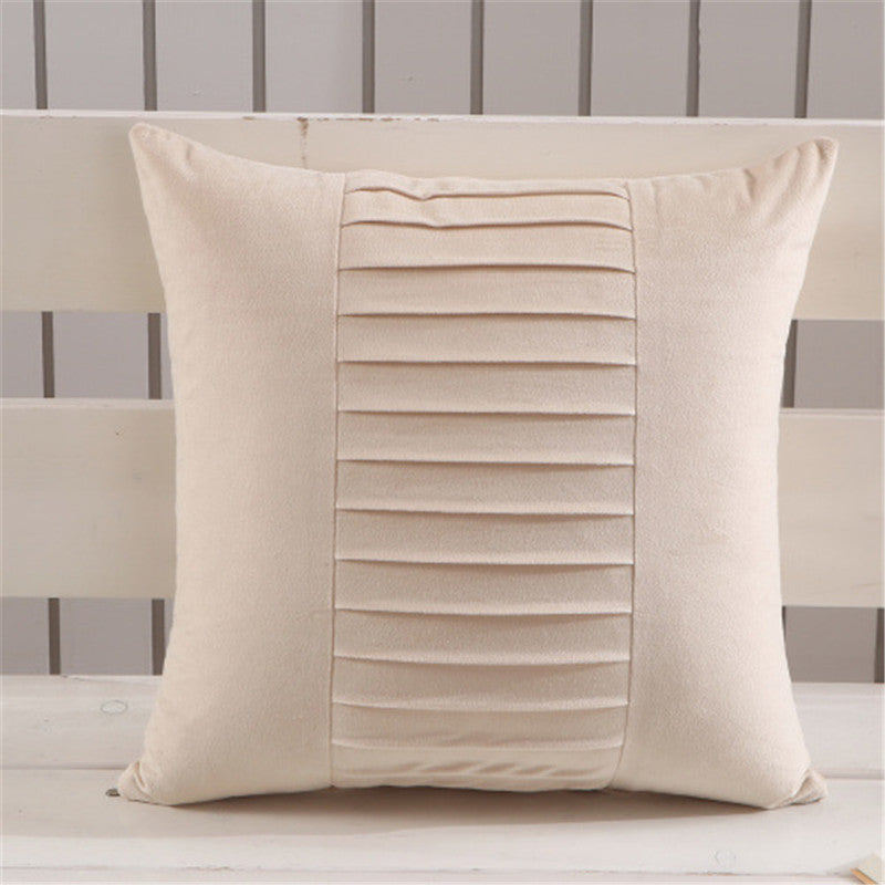 Fabric Backrest Chair Cushion Nordic Cushion Solid Color Pillowcase - DropOnline.co