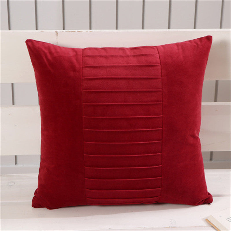 Fabric Backrest Chair Cushion Nordic Cushion Solid Color Pillowcase - DropOnline.co