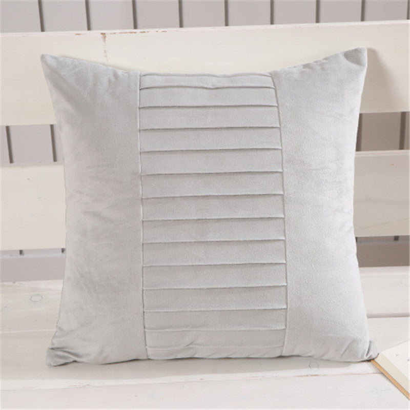 Fabric Backrest Chair Cushion Nordic Cushion Solid Color Pillowcase - DropOnline.co