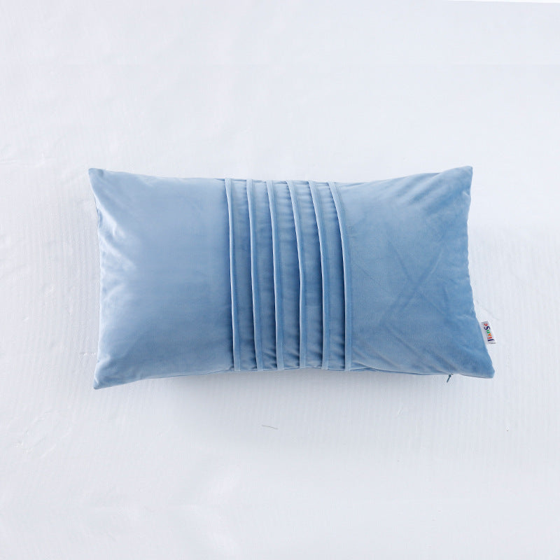 Crepe Organ Hugging Pillow Case Solid Color Holland Velvet Sofa Cushion Pillow - DropOnline.co