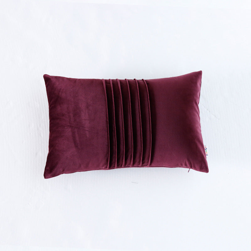 Crepe Organ Hugging Pillow Case Solid Color Holland Velvet Sofa Cushion Pillow - DropOnline.co