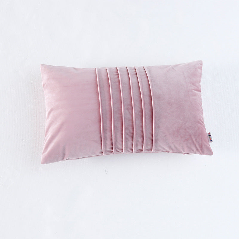 Crepe Organ Hugging Pillow Case Solid Color Holland Velvet Sofa Cushion Pillow - DropOnline.co