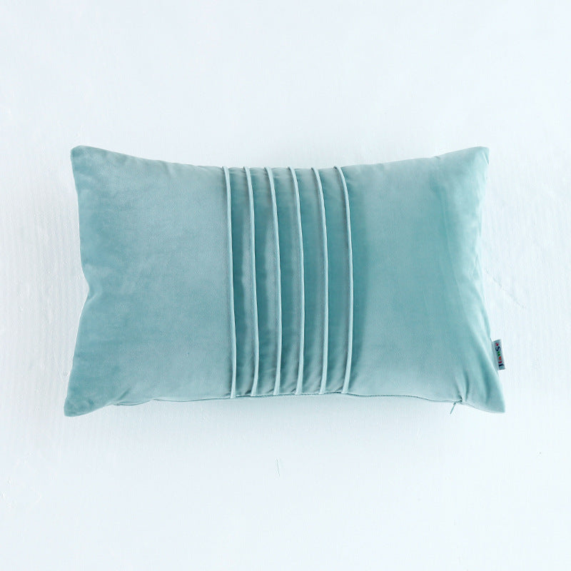 Crepe Organ Hugging Pillow Case Solid Color Holland Velvet Sofa Cushion Pillow - DropOnline.co