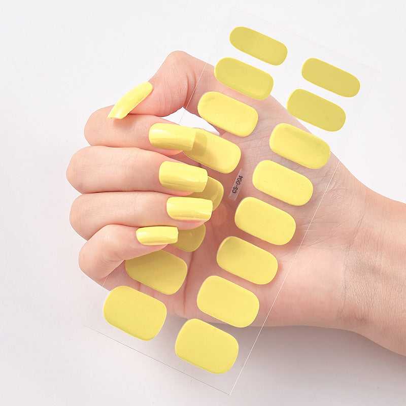 Pure Color 16 Nail Stickers - DropOnline.co