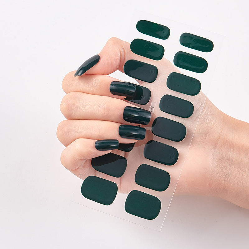Pure Color 16 Nail Stickers - DropOnline.co