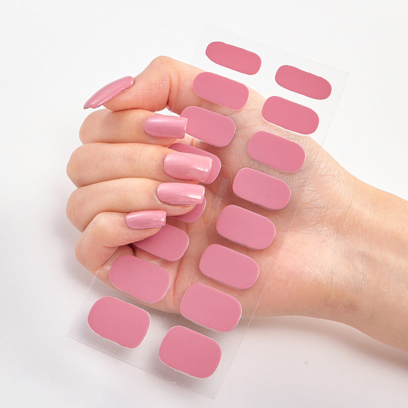 Pure Color 16 Nail Stickers - DropOnline.co