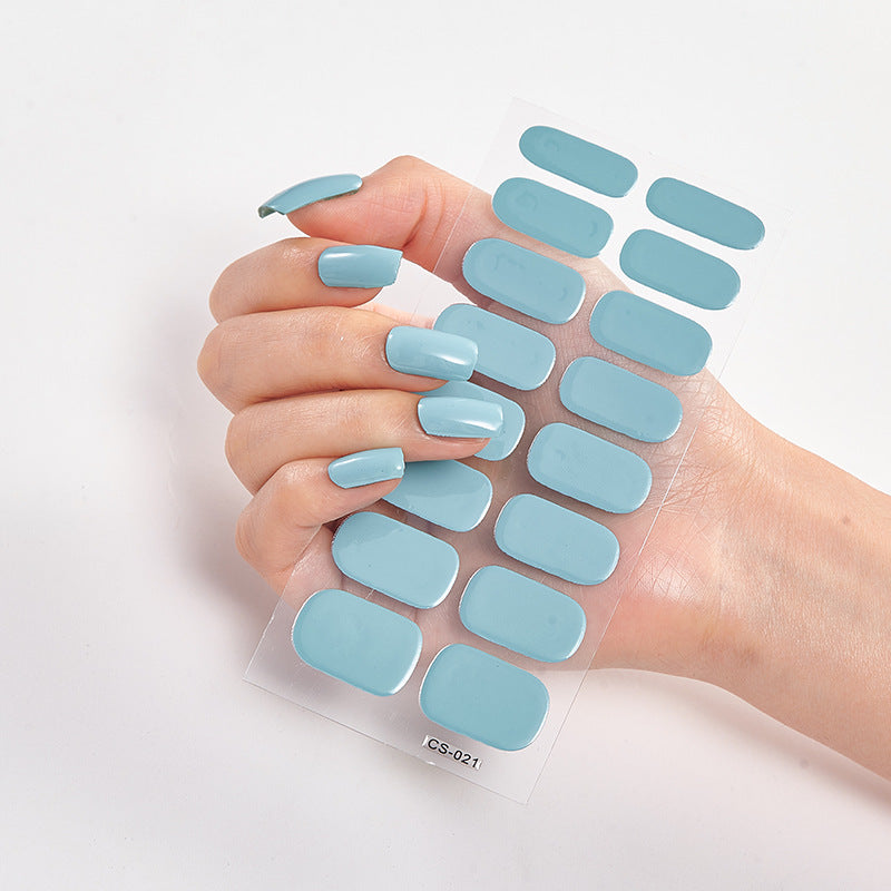 Pure Color 16 Nail Stickers - DropOnline.co