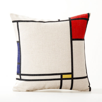Office cushion pillowcases, car sofa cushion pillowcases, thick cotton and linen pillowcases - DropOnline.co