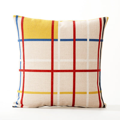 Office cushion pillowcases, car sofa cushion pillowcases, thick cotton and linen pillowcases - DropOnline.co