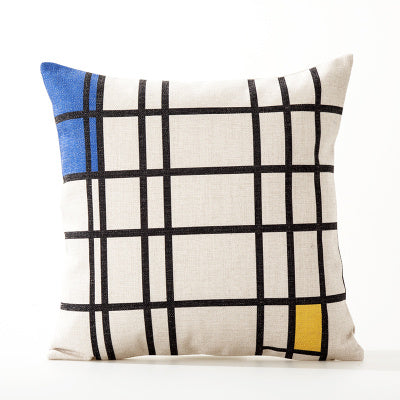 Office cushion pillowcases, car sofa cushion pillowcases, thick cotton and linen pillowcases - DropOnline.co