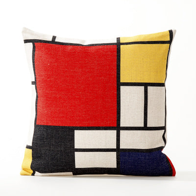 Office cushion pillowcases, car sofa cushion pillowcases, thick cotton and linen pillowcases - DropOnline.co