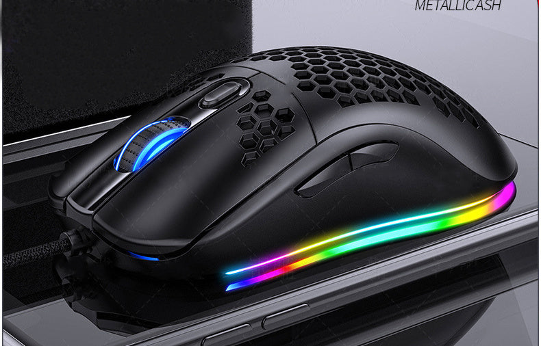 E-Sports Mechanical Wired Gaming Mouse With Rgb Glow - DropOnline.co