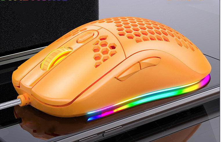 E-Sports Mechanical Wired Gaming Mouse With Rgb Glow - DropOnline.co