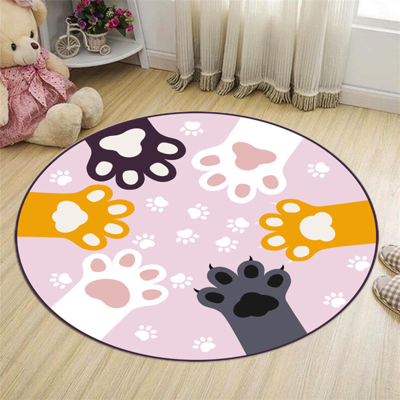 Floor Mat Cartoon Children Bedroom Bedside Blanket Hanging Basket Hanging Chair Cushion - DropOnline.co