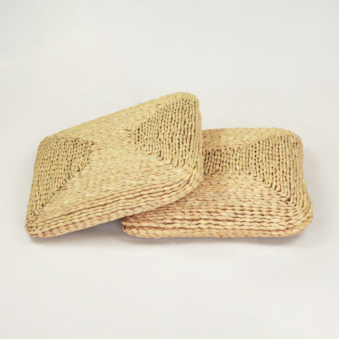 Square Futon Rattan Woven Straw Tatami Thickened Bay Window Cushion - DropOnline.co